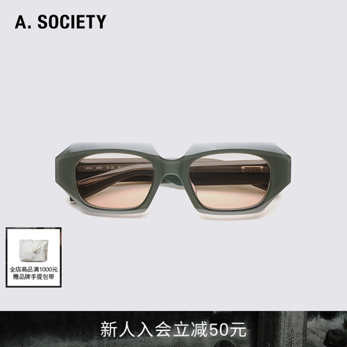 明星同款 A.SOCIETY Acetate Light系列方框舒适休闲太阳墨镜LEAH