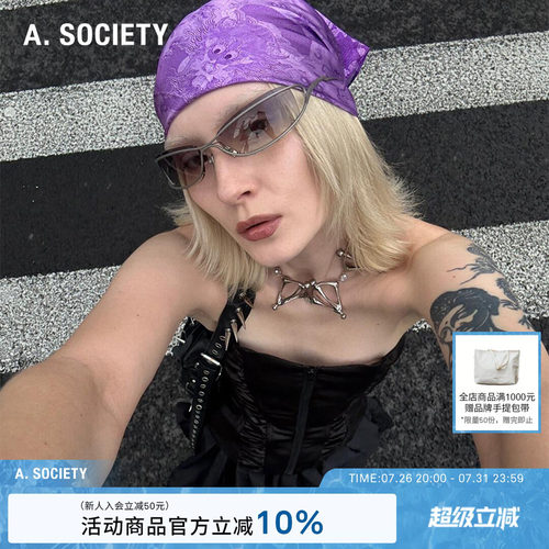 明星同款 A.SOCIETY RAW系列轻盈时尚机能多边形太阳镜 JAGGER