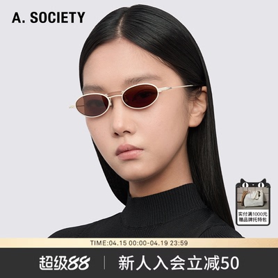 A.SOCIETY THIN TITANIUM 超轻钛金属圆框太阳镜JONAS
