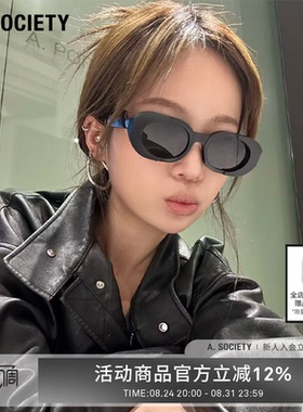 A.SOCIETY时尚防晒方框休闲墨镜