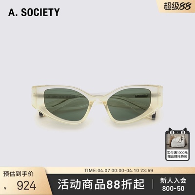 【张凌赫同款】A.SOCIETY 时尚防晒潮流猫眼休闲男女墨镜 ELIAS