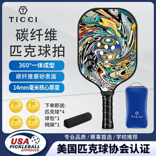 泰驰匹克球拍板碳纤维专业赛事级匹克球全套pickleball球拍儿童