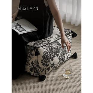 澜品『栖居』国潮水墨刺绣蒲团坐墩 懒人沙发客厅墩子地毯坐垫凳