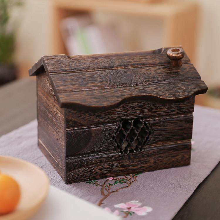 高档实木纸巾盒创意装饰屋形抽纸盒特色木质桌面收纳卷纸盒客厅,收纳整理,纸巾盒,淘宝优惠券,粉丝福利购,淘宝优惠卷
