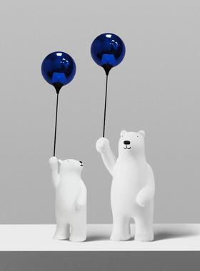 儿童样板房气球熊摆件轻奢客厅展厅酒店商场店面橱窗创意网红装饰