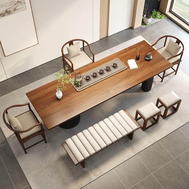 新中式实木茶桌椅组合现代简约禅意茶室泡茶台办公室家用大板茶台,住宅家具,家用茶台/茶桌,淘宝优惠券,粉丝福利购,淘宝优惠卷