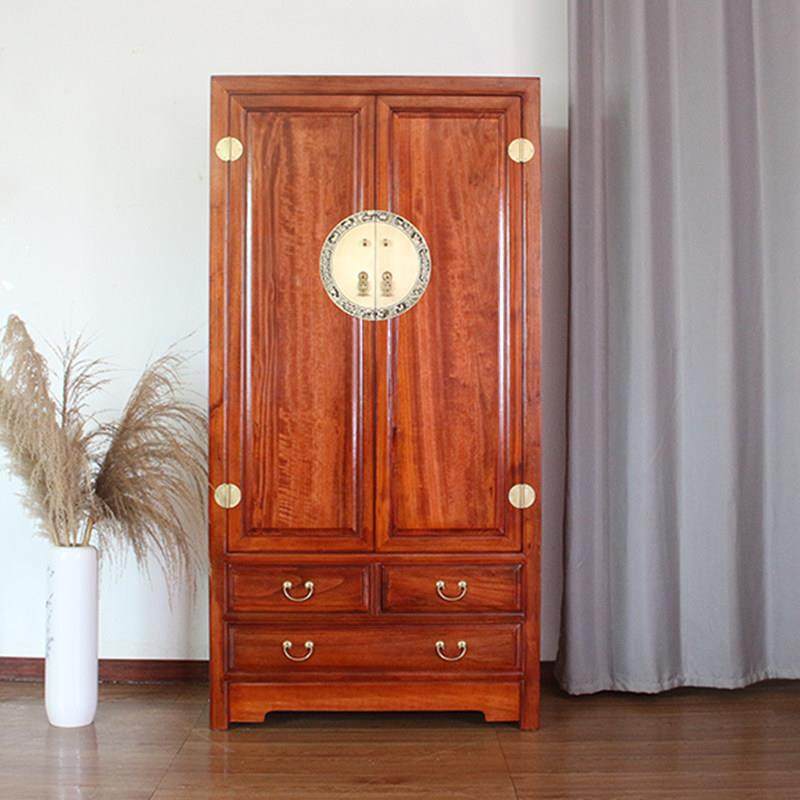 香樟木实木衣柜防虫蛀挂衣柜两门立柜整装衣橱彷古衣柜中式大衣柜,住宅家具,独立衣柜,淘宝优惠券,粉丝福利购,淘宝优惠卷