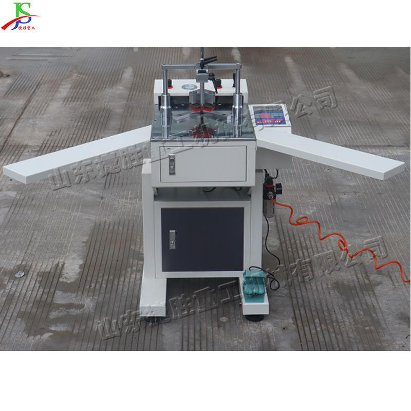 小型直角靠数控钉角机实木硬木线条压角机画框装饰框角钉装裱机