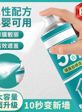 墙面自喷漆乳胶漆一喷白色室内家用涂料墙壁涂鸦修复清洁去污srr2
