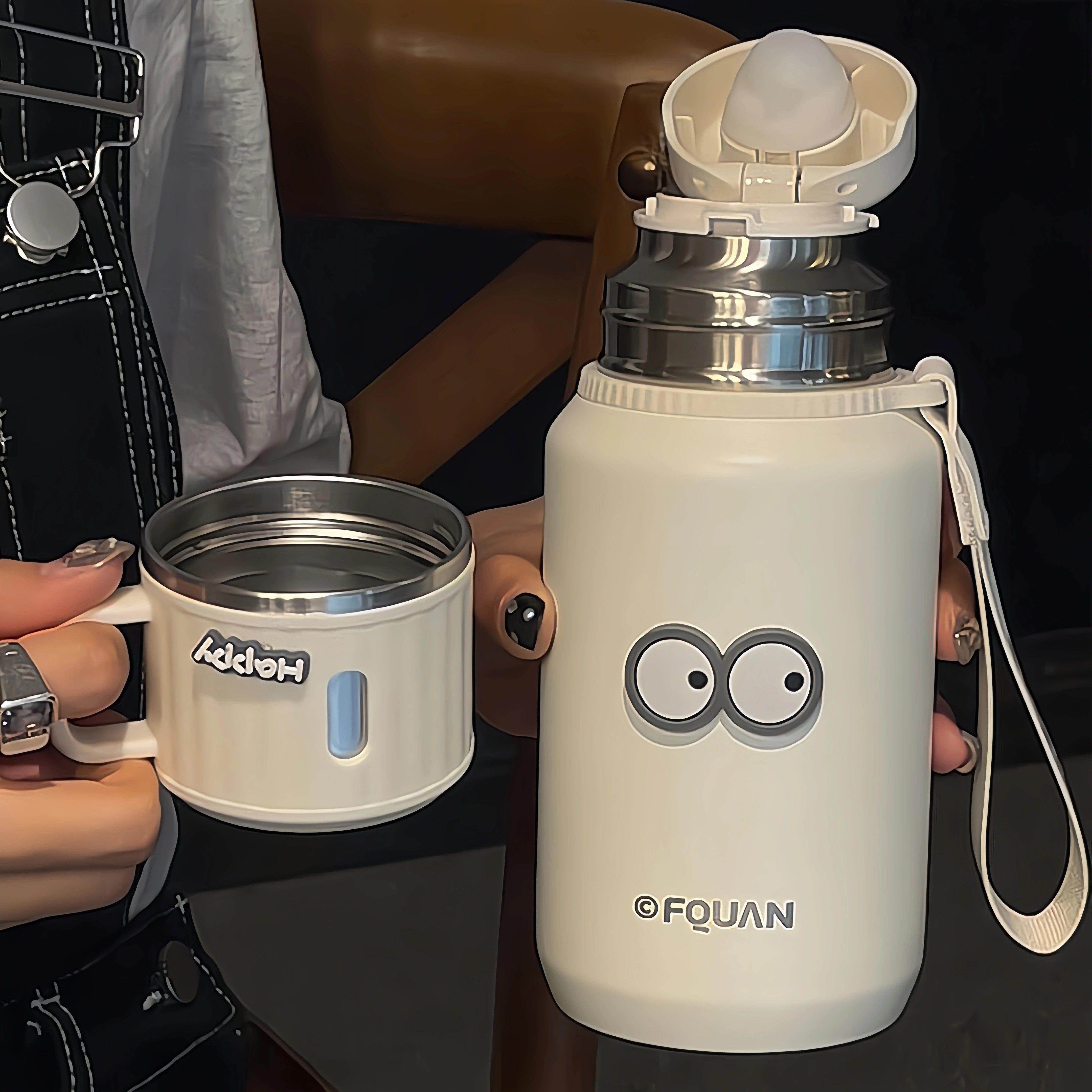 日本MUJIE高颜值保温杯女2025新款316不锈钢水杯学生上学专用大容