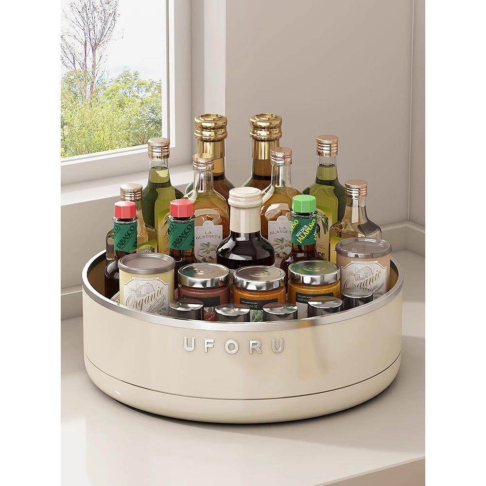 德国品质旋转调味料储藏架厨房台面多功能油、盐、酱、醋调味料储,厨房/烹饪用具,调料置物架,淘宝优惠券,粉丝福利购,淘宝优惠卷