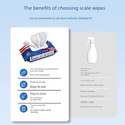 (美国【技术】浴室湿巾除水垢玻璃浴室瓷砖镜子淋浴房去污除水垢