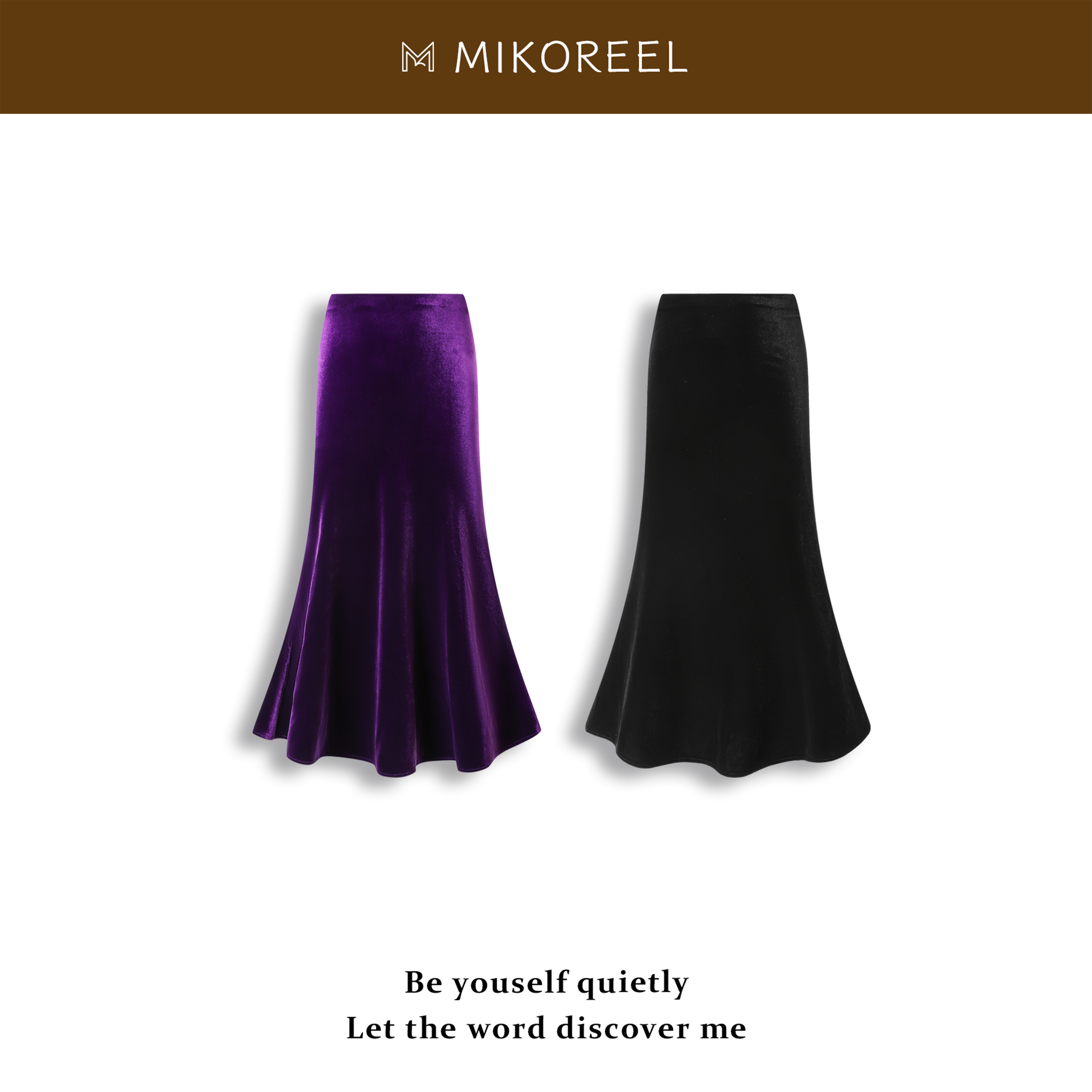 【大摆鱼尾半身裙】冬款加厚可选不开叉鱼尾裙意大利真丝绒显瘦