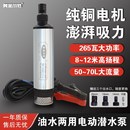 12V柴油抽油泵抽水泵大流量高扬程24V自吸小型潜水泵T220V家用水