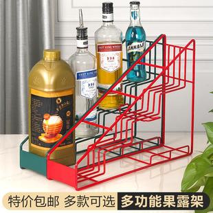 莫林糖浆架果露架糖压瓶架不锈钢商用奶茶店咖啡店摆放架收纳架