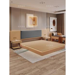 酒店家具标间全套民宿客房双床定制专用床箱全季如家五星级宾馆床