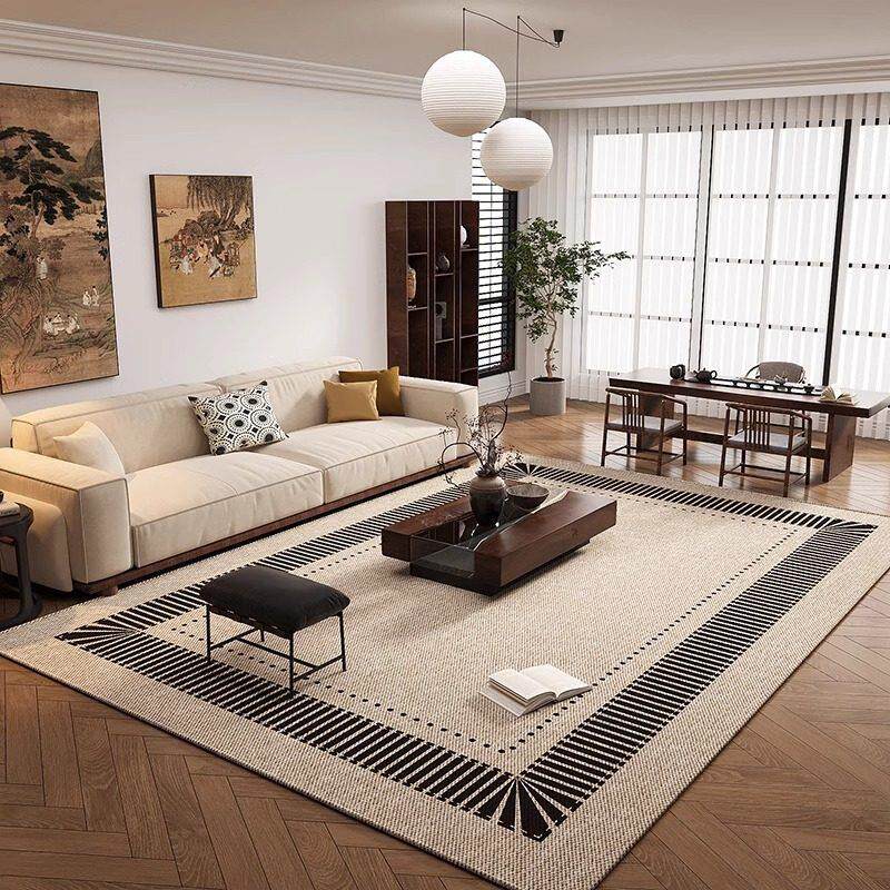 轻奢高级感客厅地毯长沙发茶几毯大面积卧室地垫简约现代家用地垫