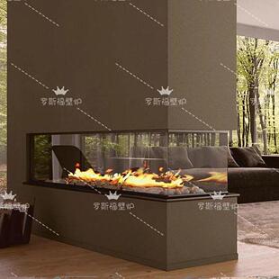 燃气壁炉真火酒精取暖客厅装饰电子雾化火背景墙嵌入式壁炉芯定制