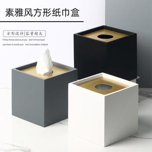 卷筒卫生纸筒客厅纸巾盒桌面圆筒卫生纸盒圆形创意餐巾纸抽盒家用