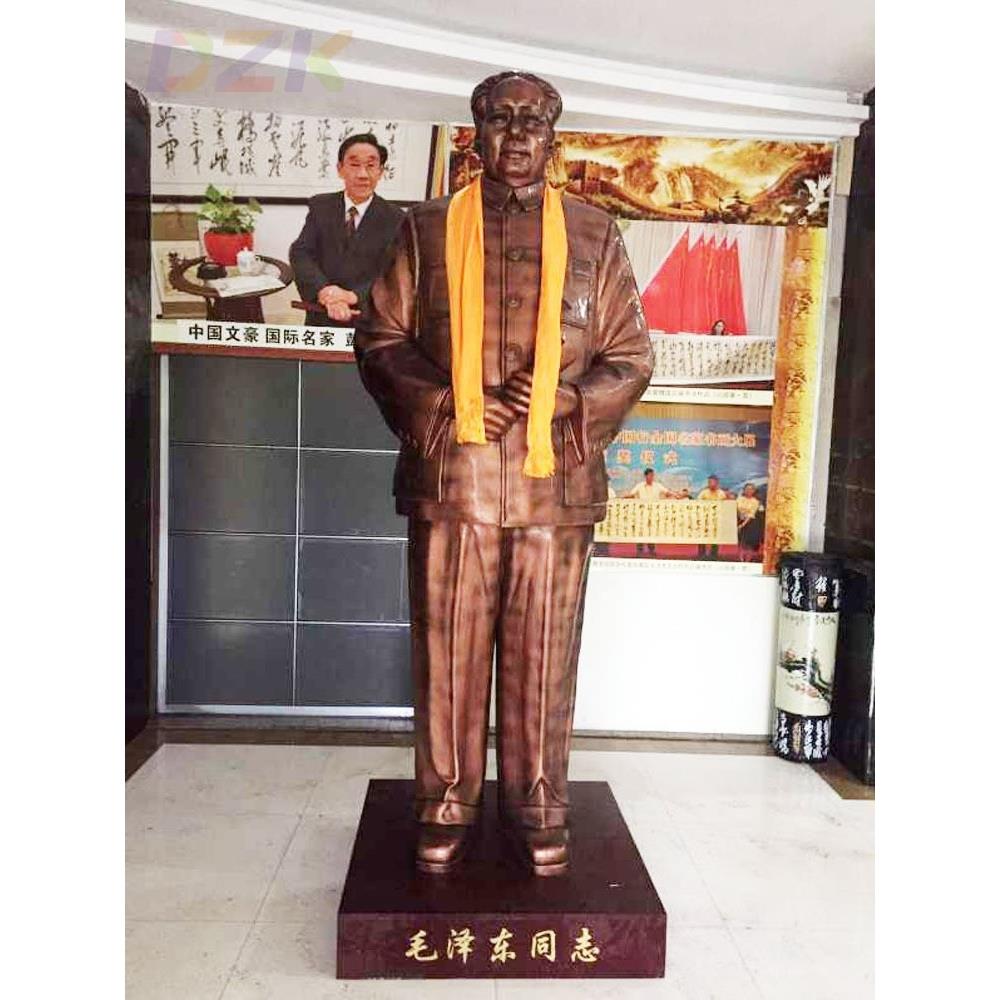 毛主席铜像大号2.85米站立 开国树脂像全身站像真人比例户外雕s9