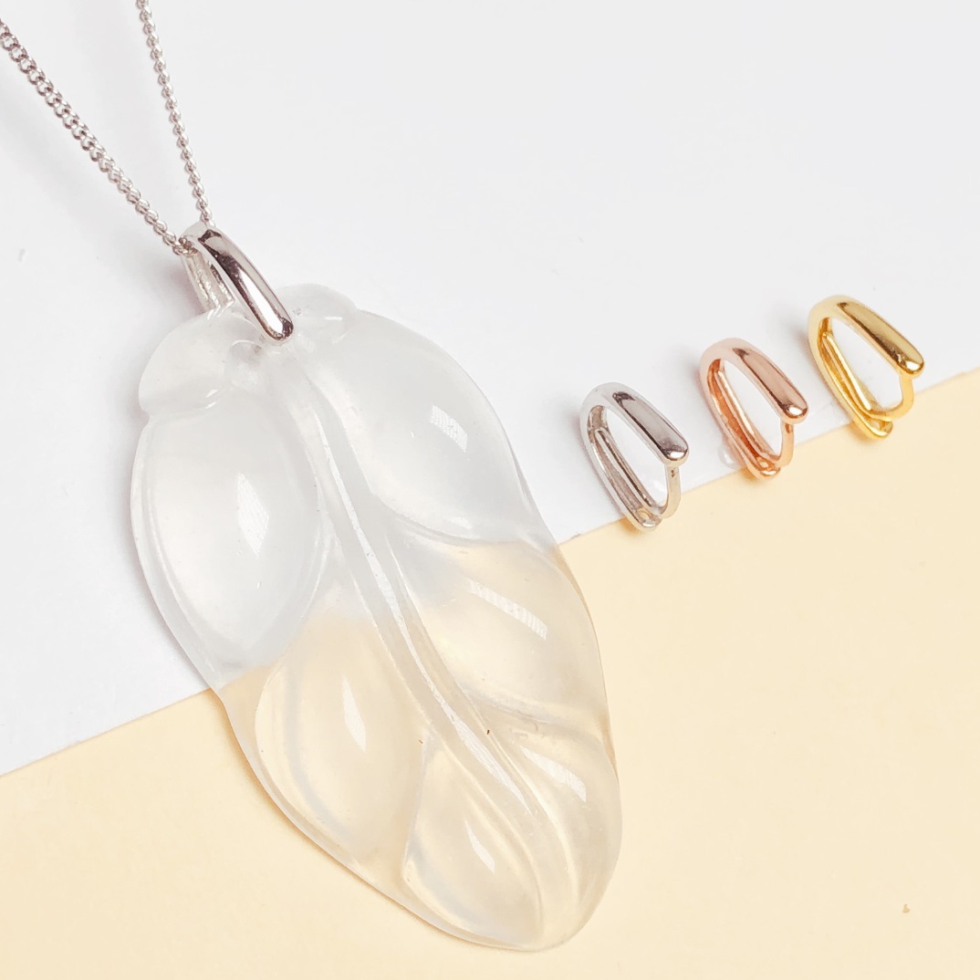 欣履s925银大小号夹扣无事牌扣子