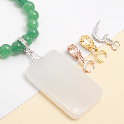 欣履S925纯银横向卡扣牛鼻孔配件