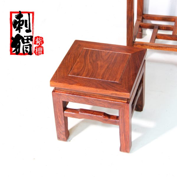 红木四方凳花梨木餐凳实木凳子刺猬紫檀坐凳梳妆凳休闲凳阳台凳