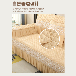 通用防滑加厚沙发罩套全包万能罩套简约现代坐垫子盖布 沙发垫四季