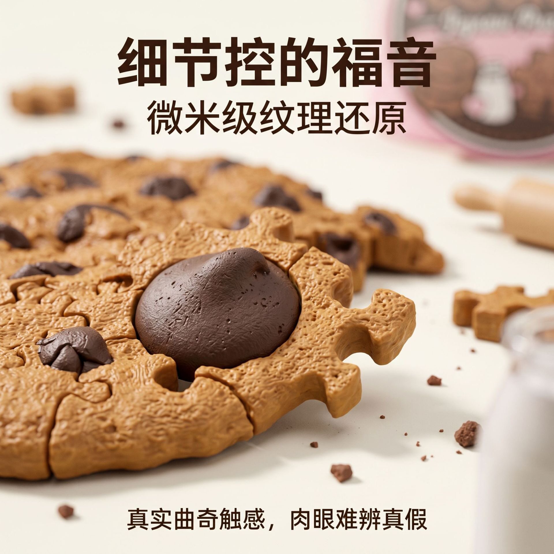 创意曲奇拼图3D打印儿童益智玩具食玩互动游戏烧脑解谜亲子玩具