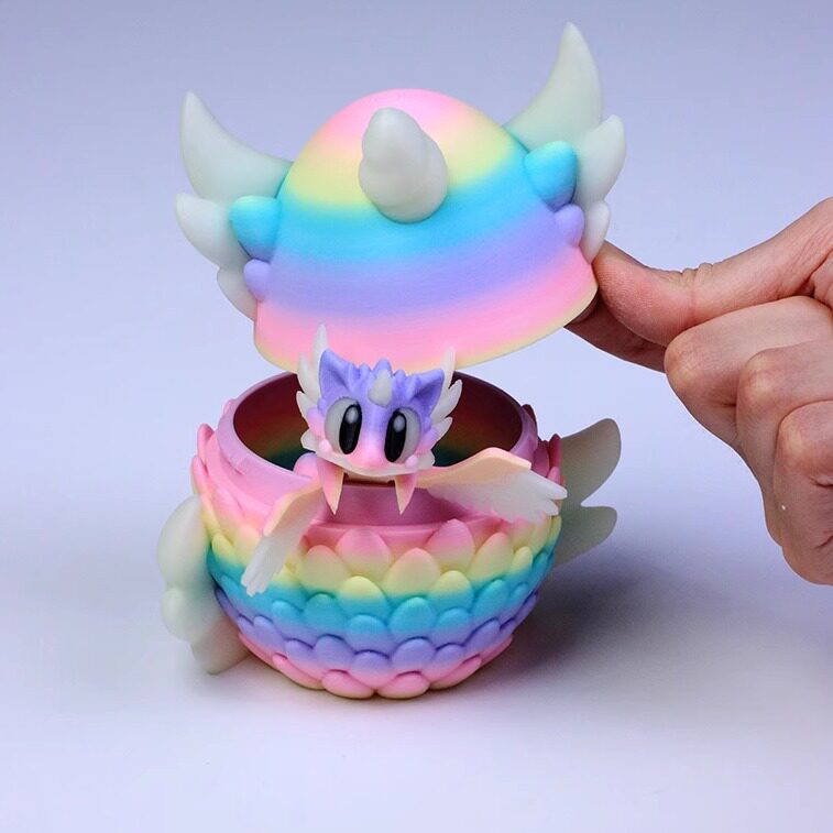 3D打印天使龙蛋关节立体模型创意摆件玩具生日礼物儿童玩具礼物