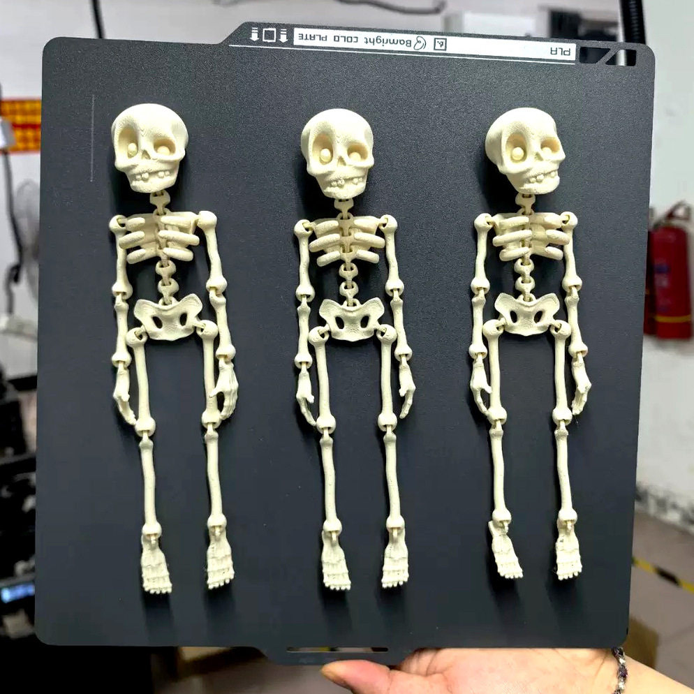3D打印磁吸骷髅人偶骨架夜光