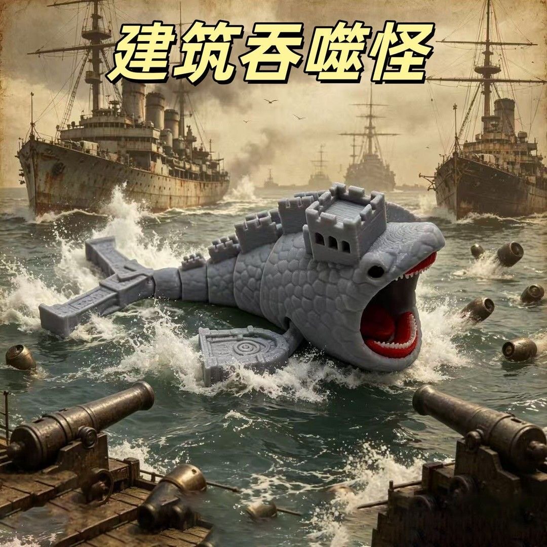 宇宙巨兽遗迹食沙者手办摆件礼物