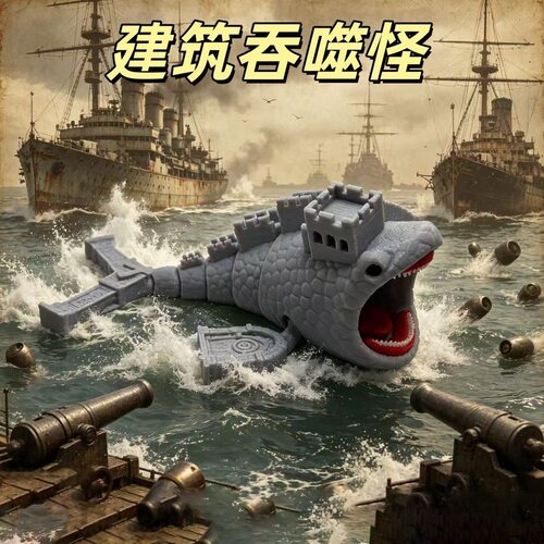 宇宙巨兽遗迹食沙者手办摆件礼物