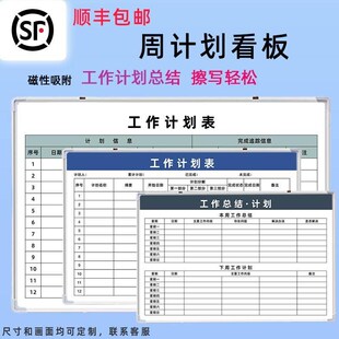 订单进度公司工作事项管理月计划表周年总结磁吸可擦写定制看板