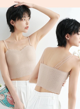 古妃46903小胸聚拢薄杯蕾丝无痕吊带美背内搭抹胸文胸内衣女