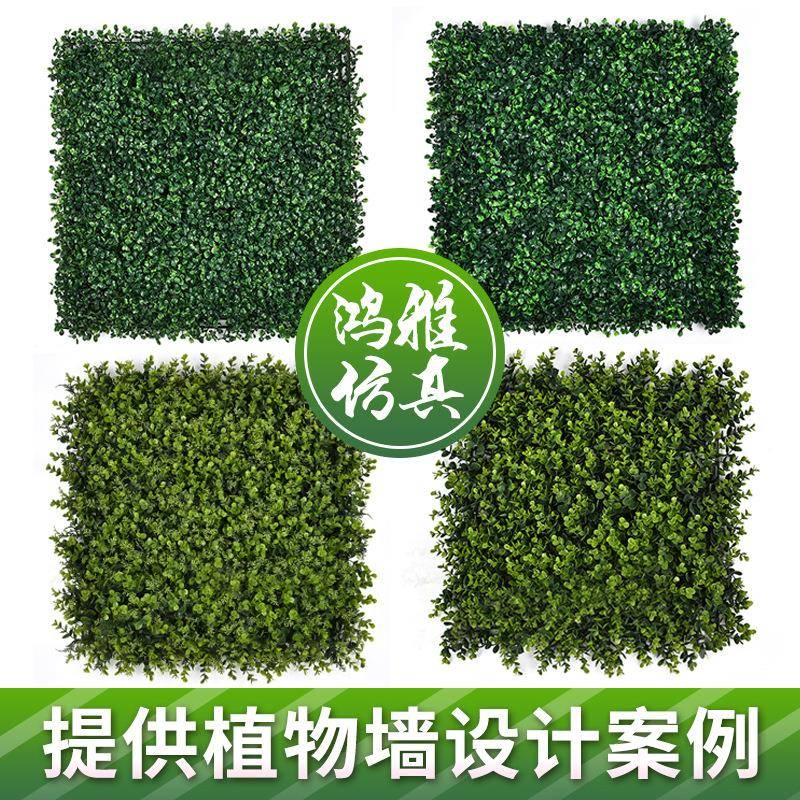 仿真植物墙50*50加密塑料草坪绿植墙门头店招装饰仿真植物花墙