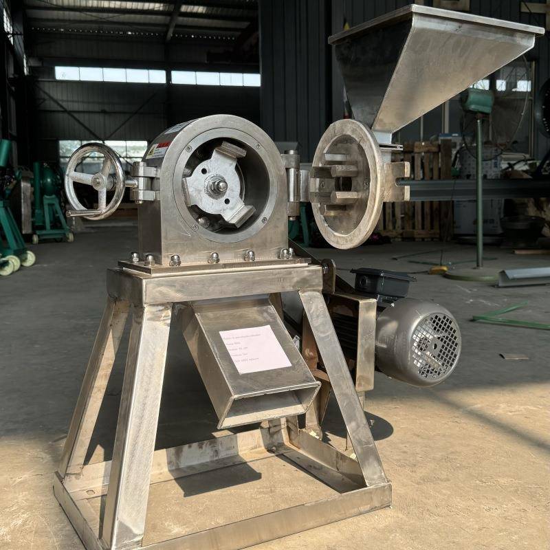 白砂糖食盐齿盘粉碎机玉米大豆磨粉机干湿大米糯米不锈钢粉碎机