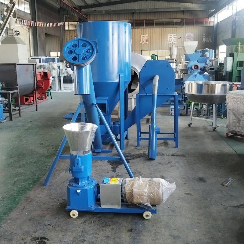 新款甘草粮食颗粒机后悬拖拉机平模造粒机牛马羊饲料颗粒机