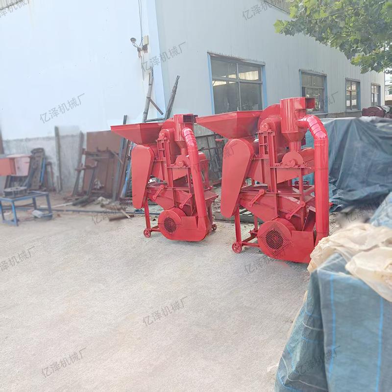 油坊用花生脱壳机30型二次复脱除尘式花生剥壳机电动剥花生皮机器