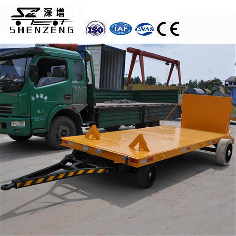 厂家供应压路机拖车平板式拖车工具车可牵引式压路机拖车