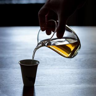高硼硅玻璃公道杯玻璃茶具分茶器泡茶杯高端公杯茶海茶漏套装 日式