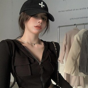 jazz跳舞爵士上衣甜辣y2k衣服女团打歌服尊巴舞蹈服短款卫衣外套