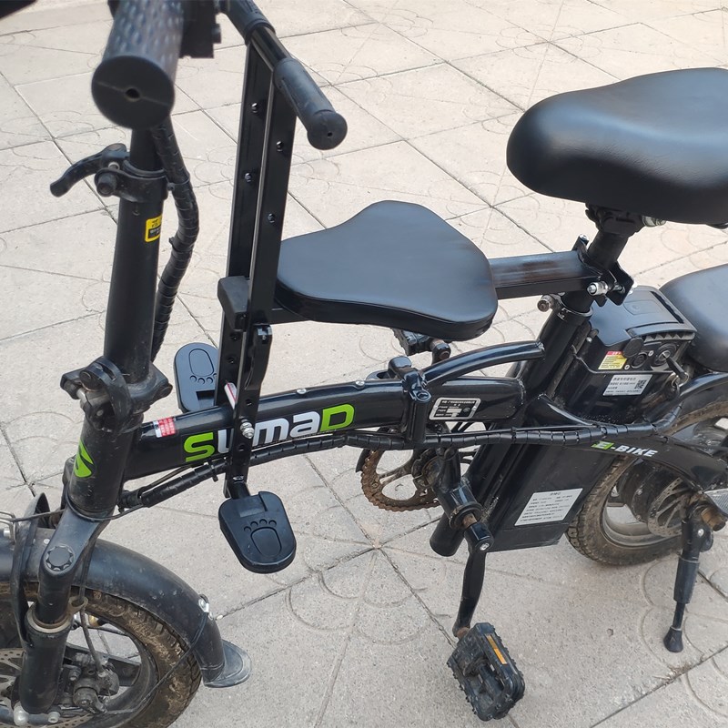 折叠电动车儿童座椅快拆前置代驾车宝宝坐椅电车自行车便携椅子