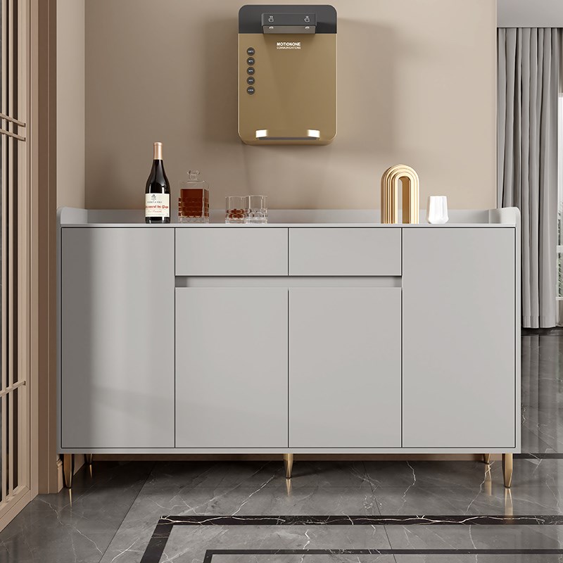 超薄餐边柜卧室厨房门厅极简实木岩板茶水25窄30收纳玄关20墙边柜