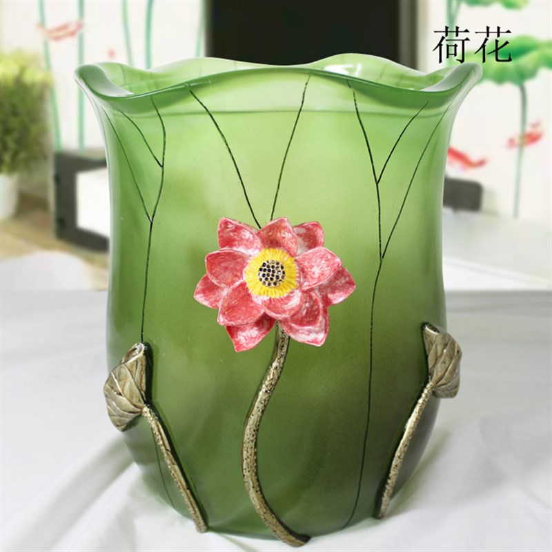 欧式垃圾桶 创意客厅卫生间桌面收纳桶大号简约家用无盖筒