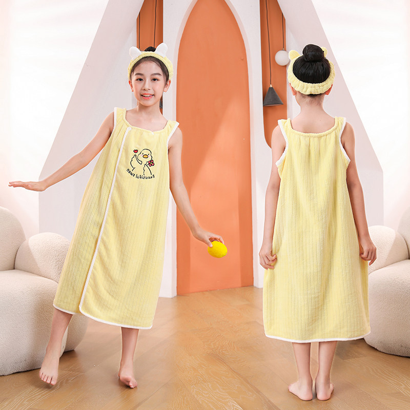 儿童浴巾吊带浴裙可穿可裹浴袍比纯棉吸水夏季中大女童游泳家居服,婴童用品,浴巾,淘宝优惠券,粉丝福利购,淘宝优惠卷