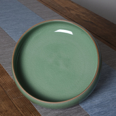 青瓷大号烟灰缸 足浴店烟灰缸定制 陶瓷家用功夫茶具零配冰裂茶洗