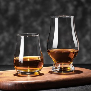 水晶杯闻香杯威士忌酒杯品鉴杯大肚洋酒杯子郁金香干邑杯试酒杯