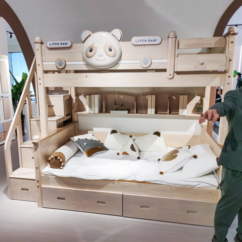 新款全实木儿童双层床男孩女孩上下床子母床大人母子两层高低床,住宅家具,高低/子母床,淘宝优惠券,粉丝福利购,淘宝优惠卷
