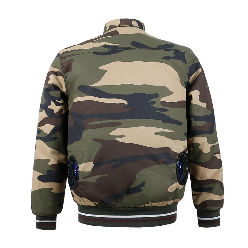 带电风扇的衣服降温空调服男款单衣工地干活纯棉焊工工作服男装夏